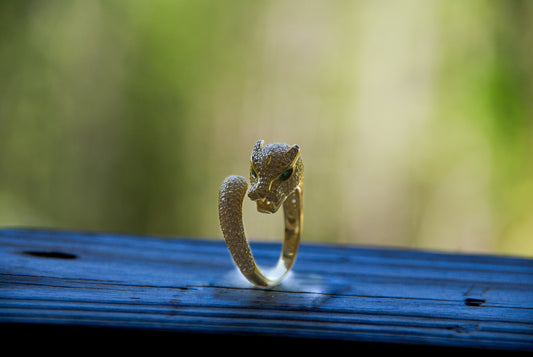 18k Gold Plated Leopard Ring